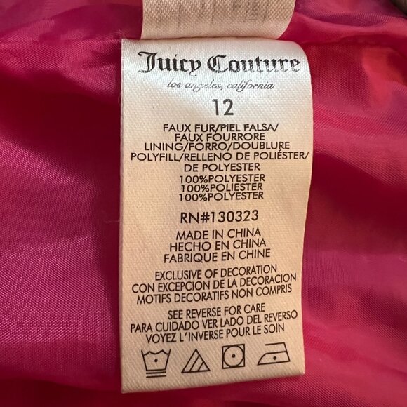 Juice Couture Kids Lined Animal Print Jacket - Picture 10 of 11